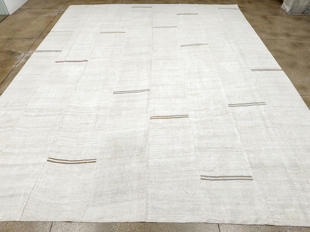 Vintage Turkish Flatweave Kilim Large Carpet, No.33655 - Gss