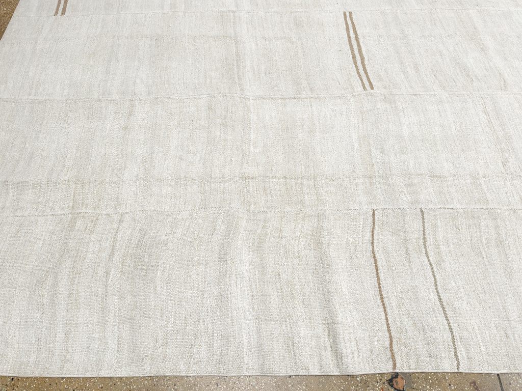 Vintage Turkish Flatweave Kilim Large Carpet, No.33655 - Gss