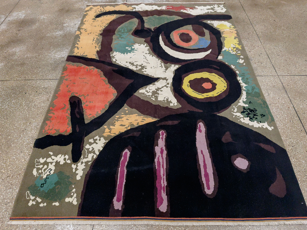 Modern Turkish Art Deco Accent Rug, No.33660 - Gss