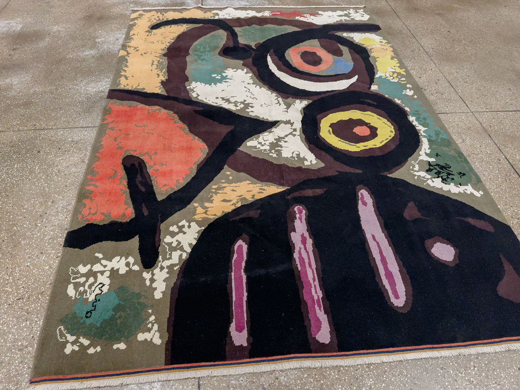 Modern Turkish Art Deco Accent Rug, No.33660 - Gss