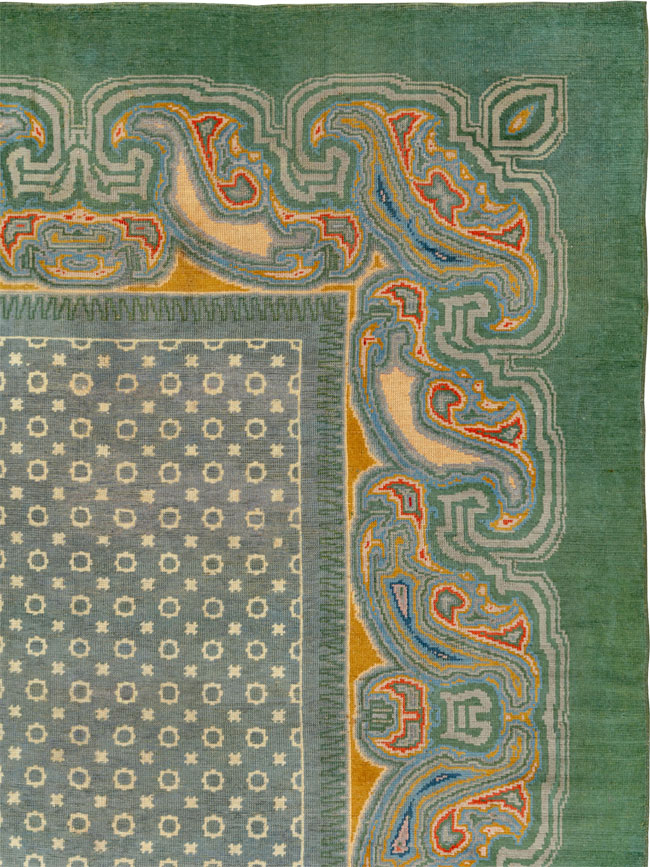 Antique English Donegal Room Size Carpet, No.33680 - Gss