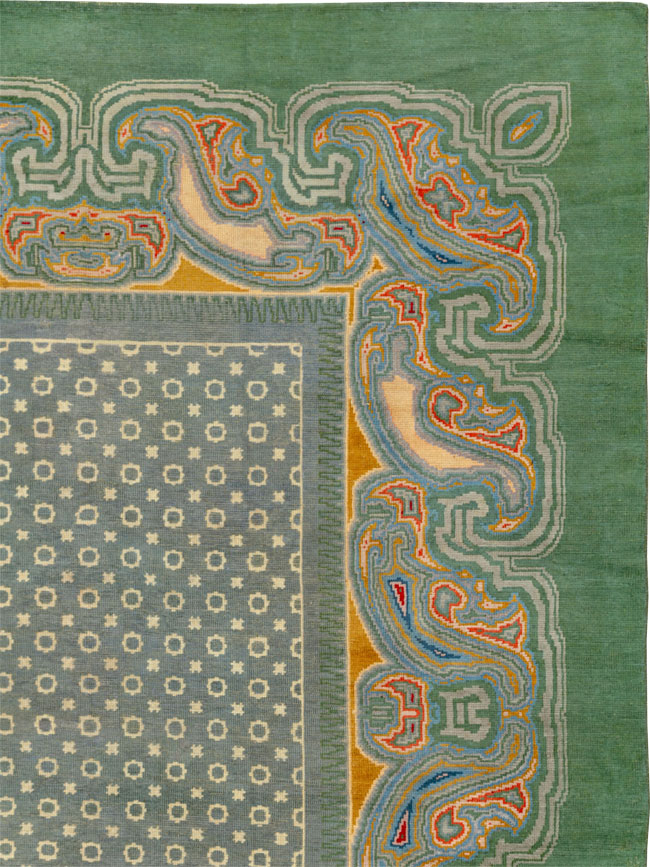 Antique English Donegal Room Size Carpet, No.33680 - Gss