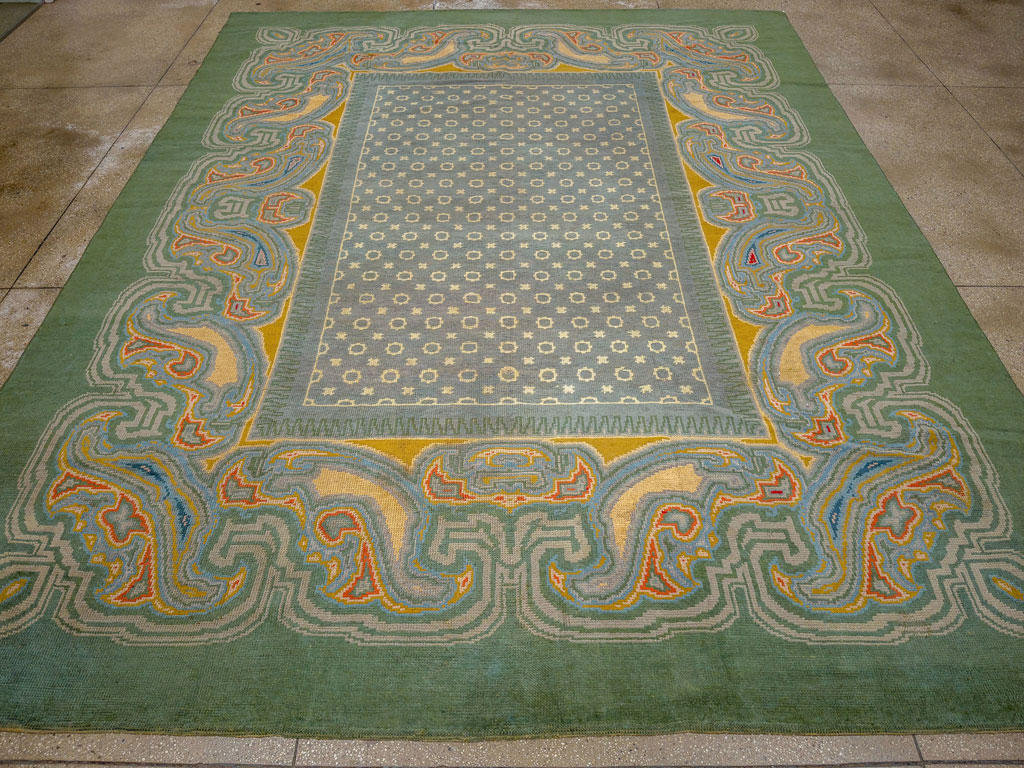Antique English Donegal Room Size Carpet, No.33680 - Gss