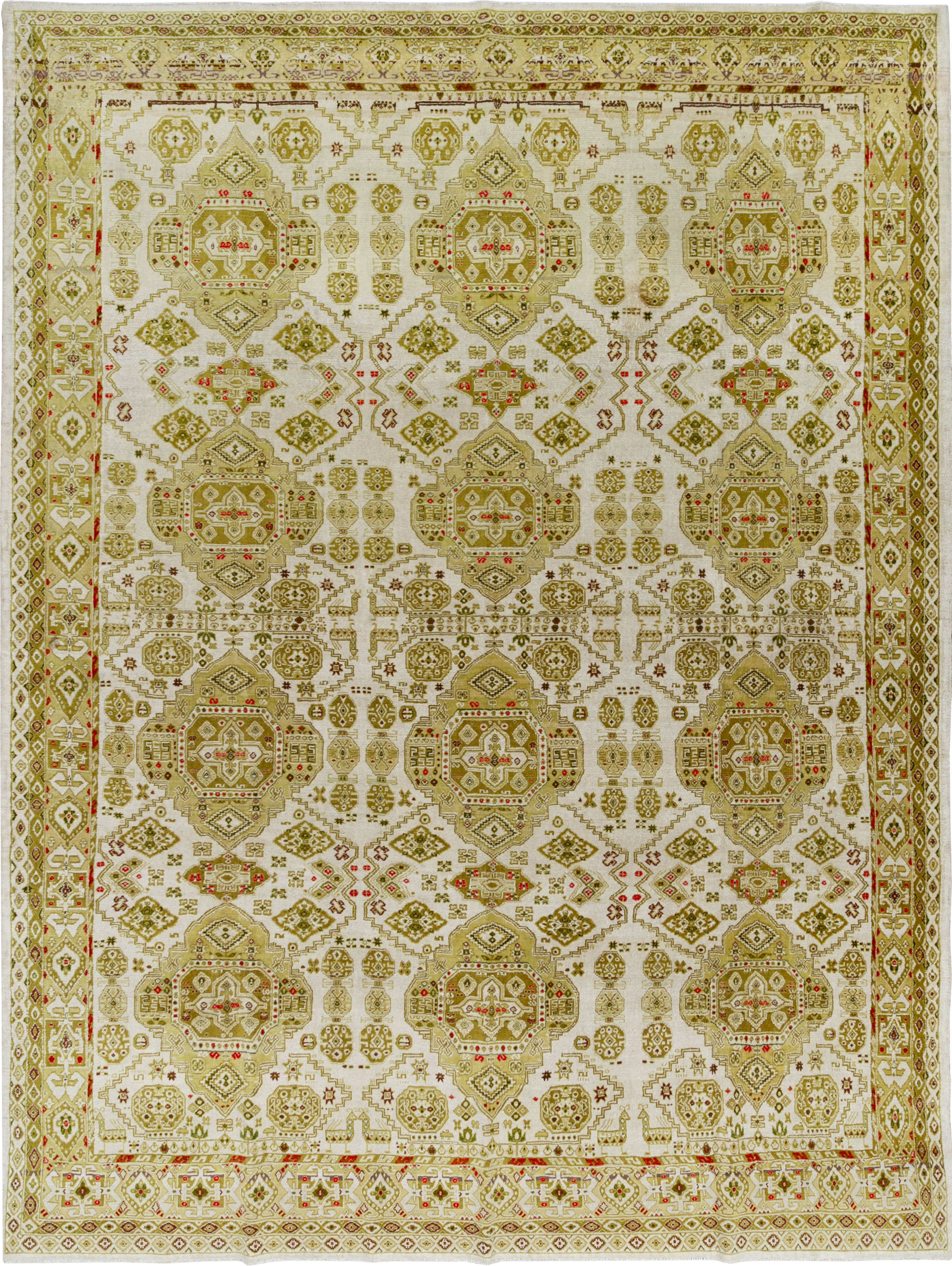 Vintage Turkish Anatolian Room Size Carpet, No.33681 - Gss