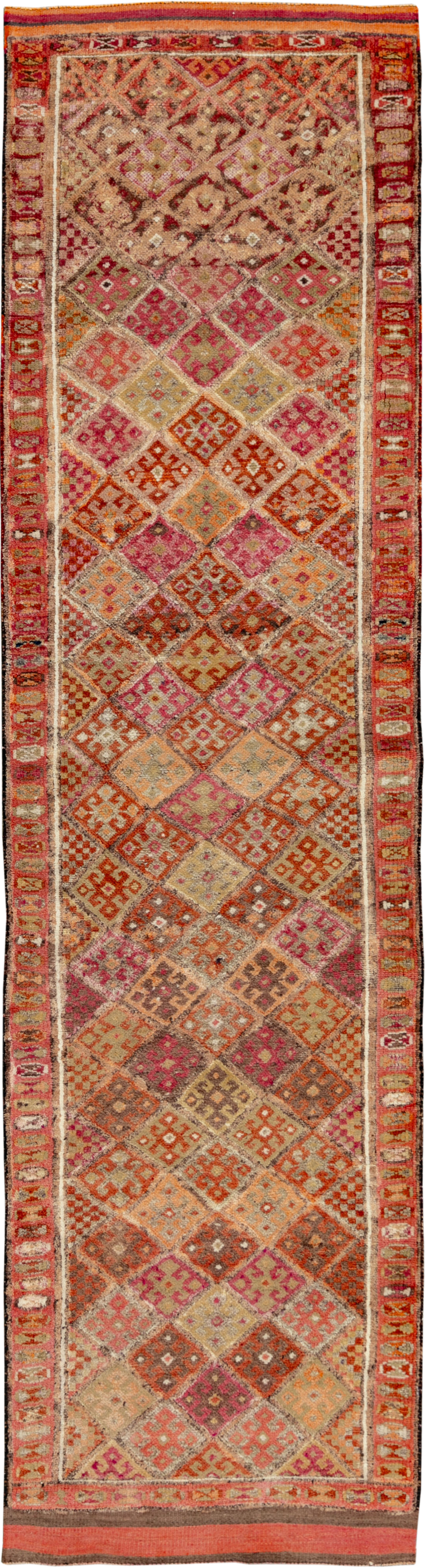 Vintage Turkish Anatolian Runner, No.33688 - Gss