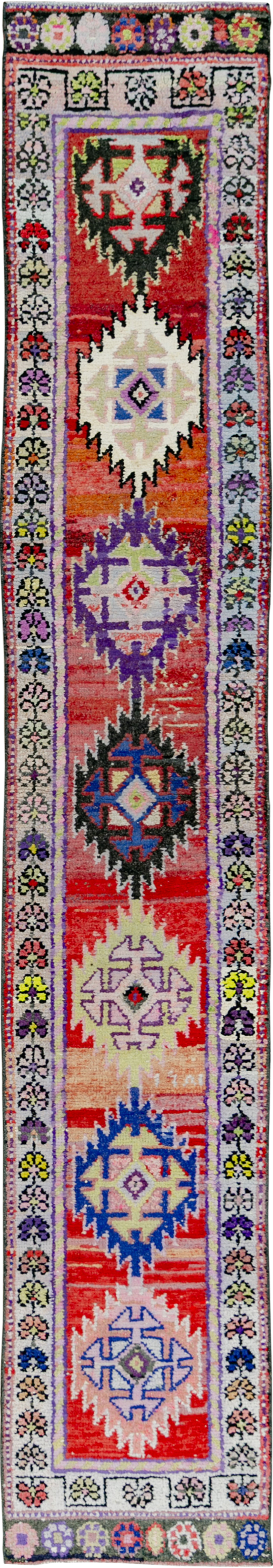 Vintage Turkish Anatolian Runner, No.33694 - Gss