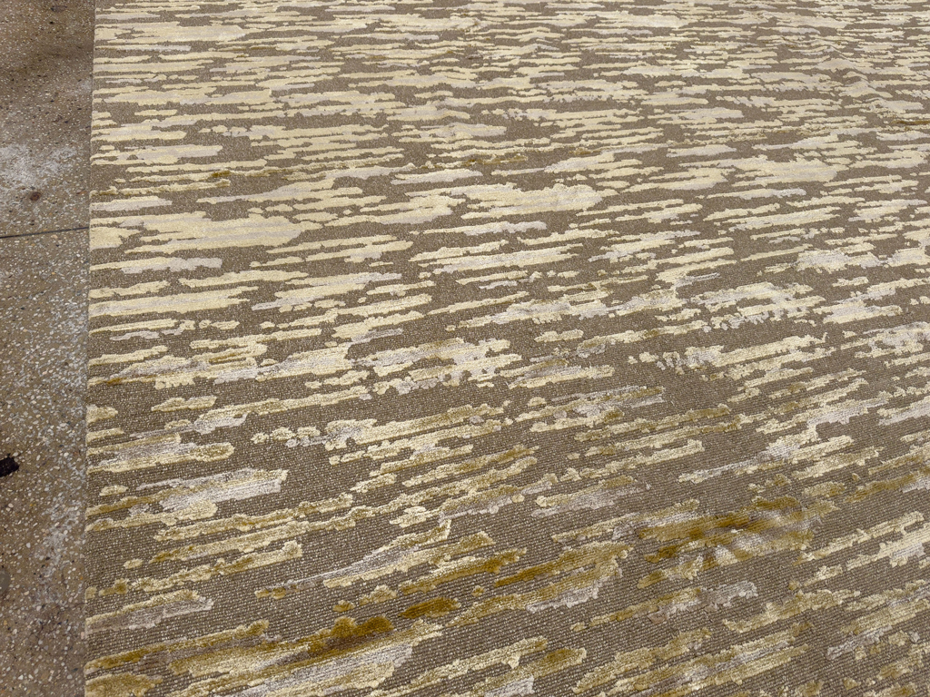 Modern Nepali Room Size Carpet, No.33703 - Gss