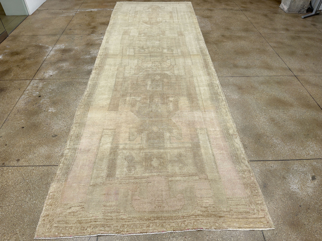 Vintage Turkish Anatolian Wide Gallery Runner, No.33706 - Gss