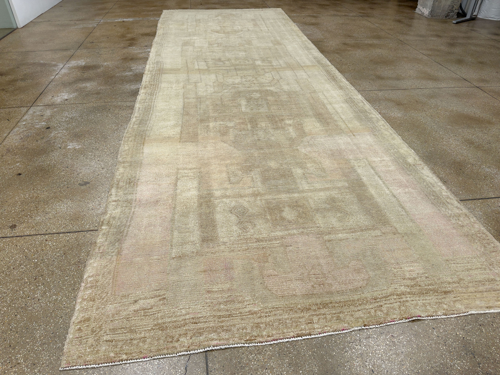 Vintage Turkish Anatolian Wide Gallery Runner, No.33706 - Gss