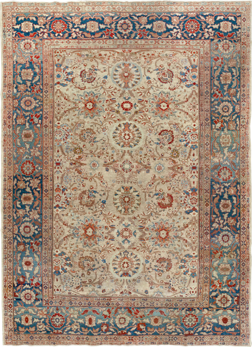 Antique Persian Sultanabad Room Size Carpet, No.33715 - Gss