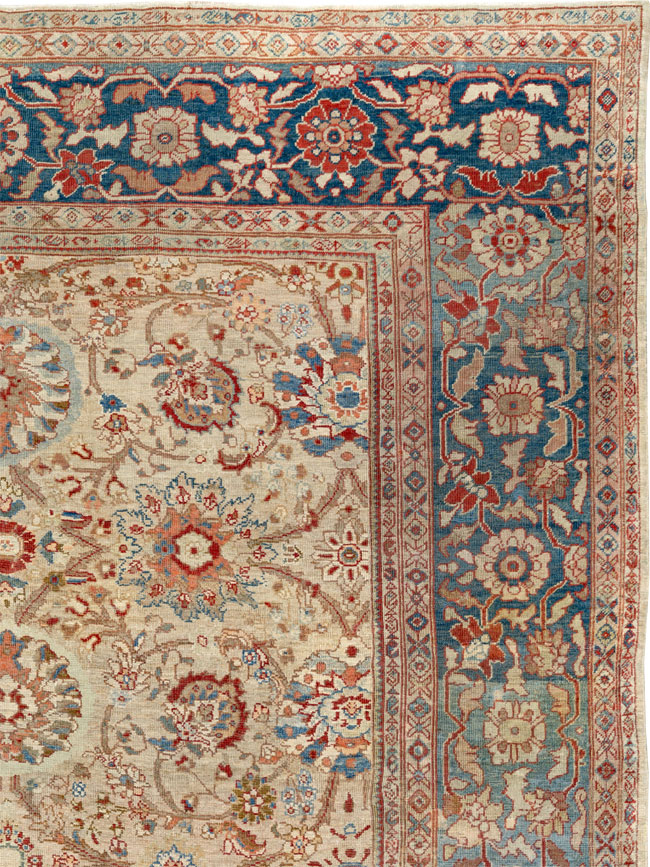 Antique Persian Sultanabad Room Size Carpet, No.33715 - Gss