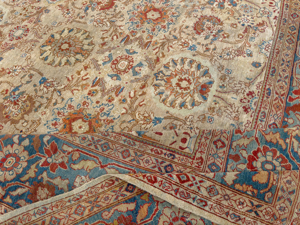 Antique Persian Sultanabad Room Size Carpet, No.33715 - Gss
