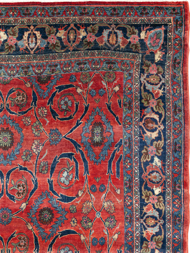 Antique Persian Bidjar Room Size Carpet, No.33716 - Gss