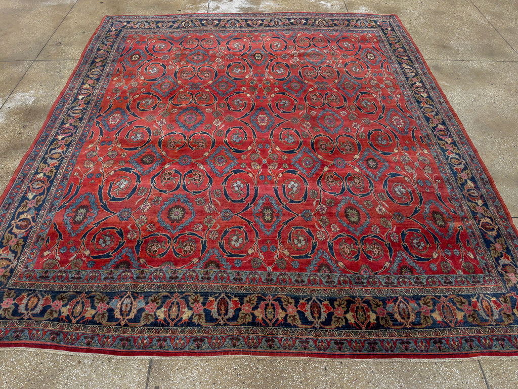 Antique Persian Bidjar Room Size Carpet, No.33716 - Gss