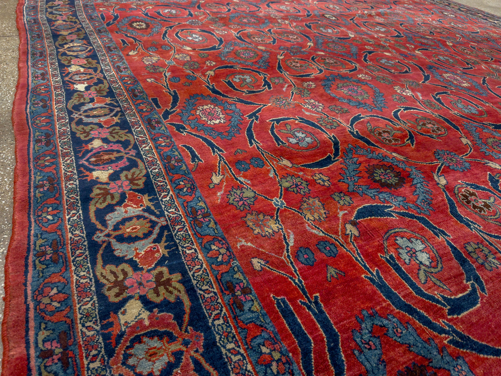 Antique Persian Bidjar Room Size Carpet, No.33716 - Gss