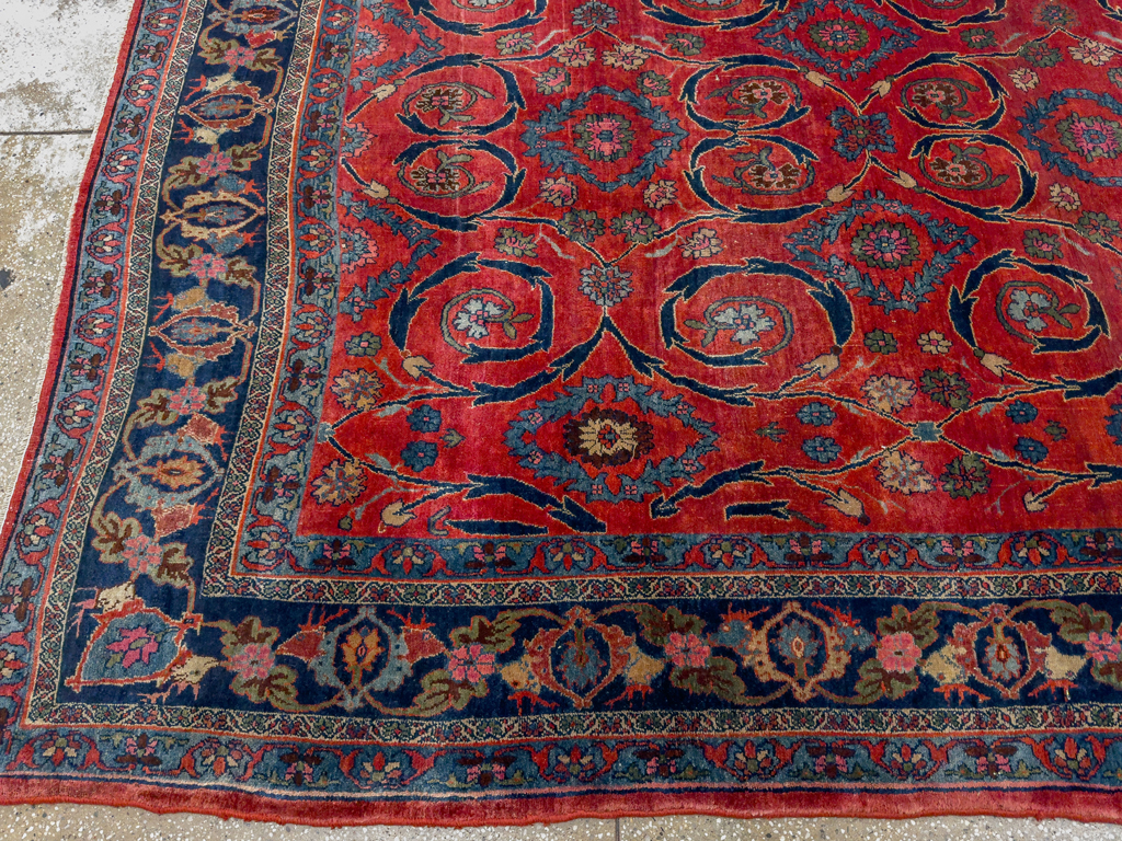 Antique Persian Bidjar Room Size Carpet, No.33716 - Gss