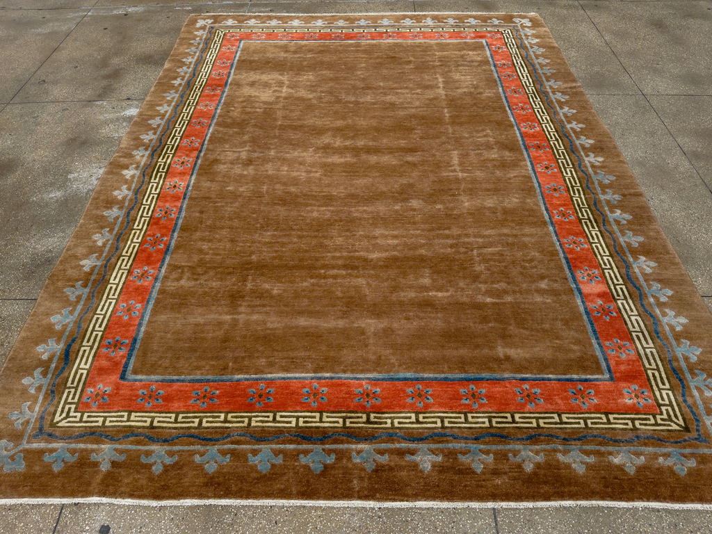 Vintage Tibetan Room Size Carpet, No.33719 - Gss