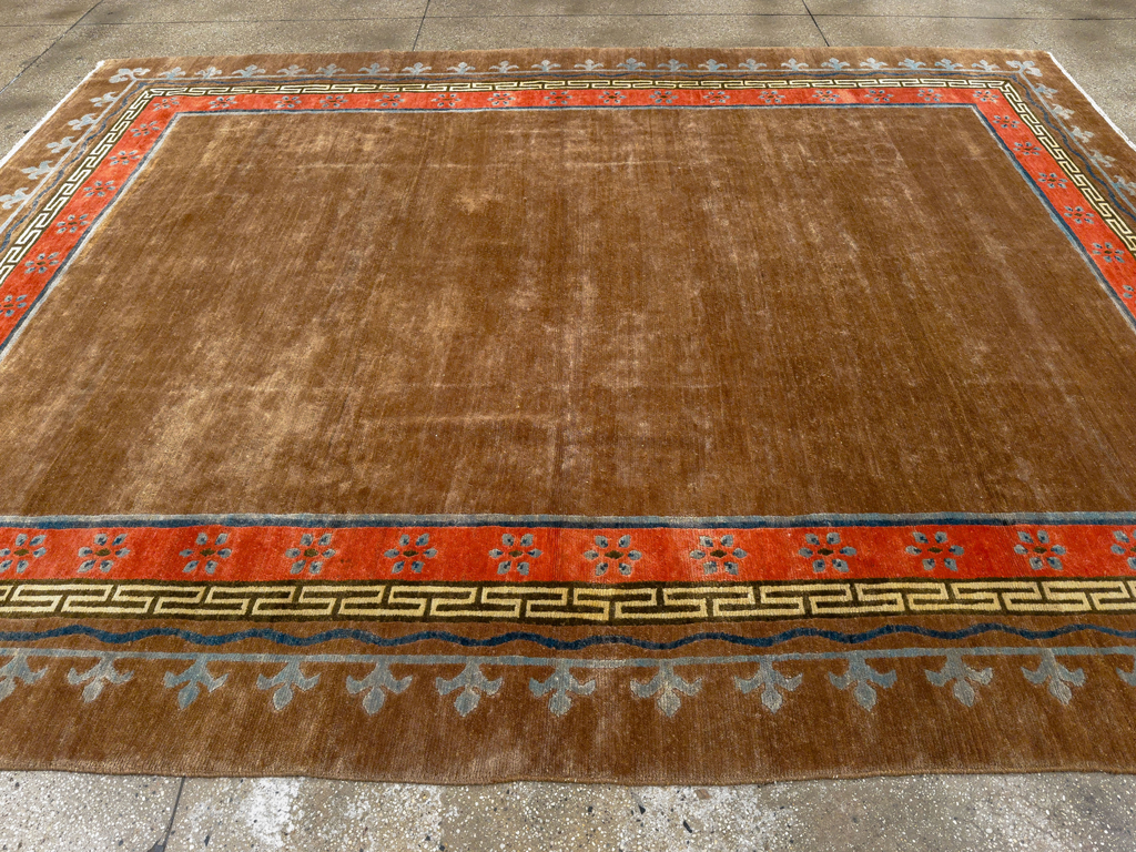 Vintage Tibetan Room Size Carpet, No.33719 - Gss