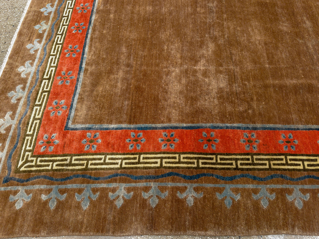 Vintage Tibetan Room Size Carpet, No.33719 - Gss