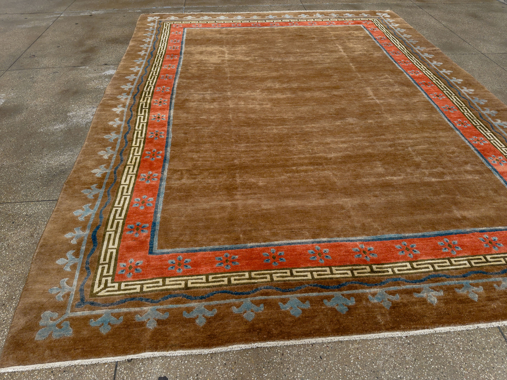 Vintage Tibetan Room Size Carpet, No.33719 - Gss