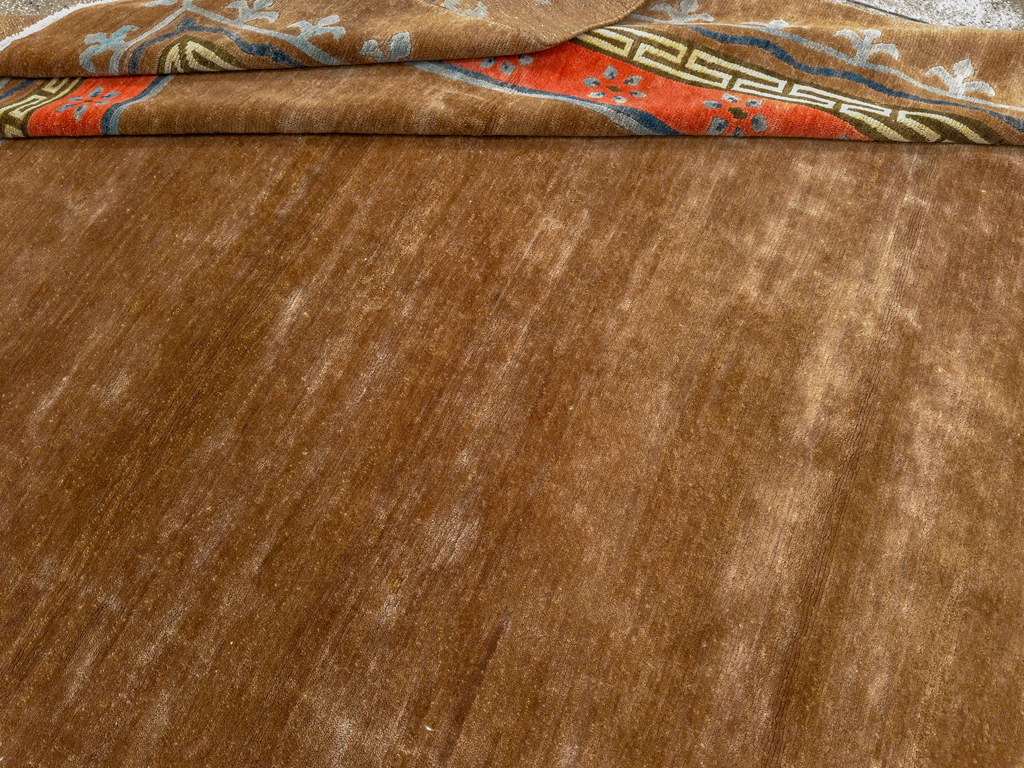 Vintage Tibetan Room Size Carpet, No.33719 - Gss
