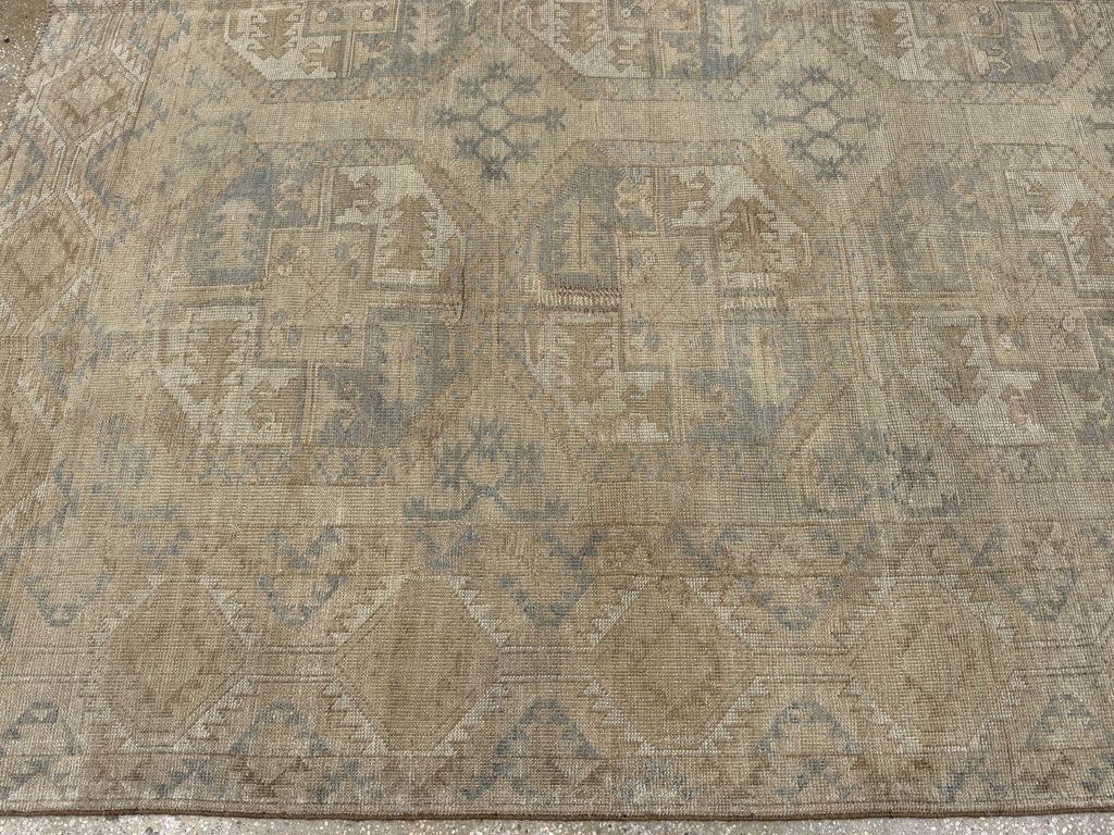 Vintage Central Asian Turkoman Room Size Carpet, No.33724 - Gss