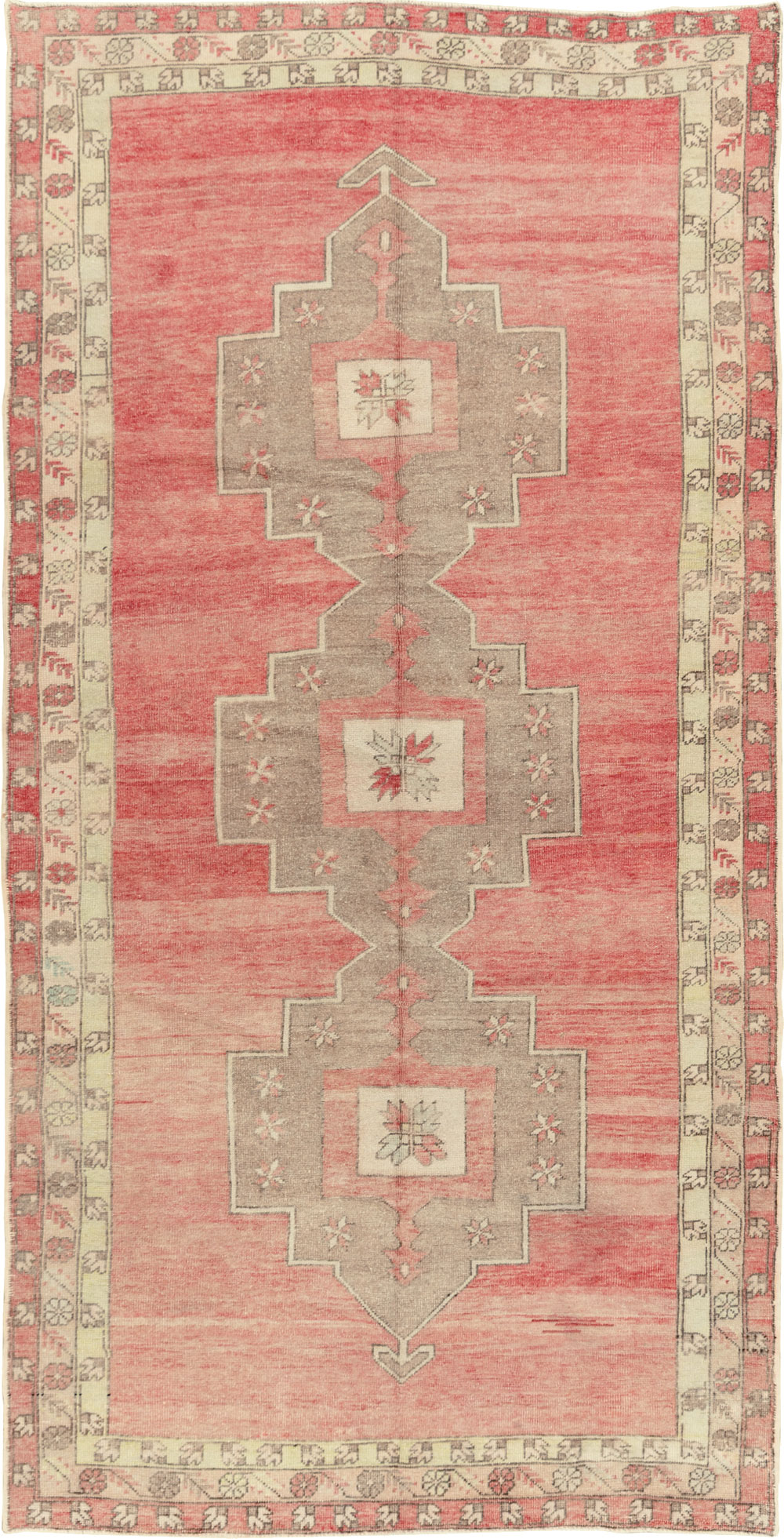 Vintage Turkish Anatolian Wide Gallery Runner, No.33730 - Gss