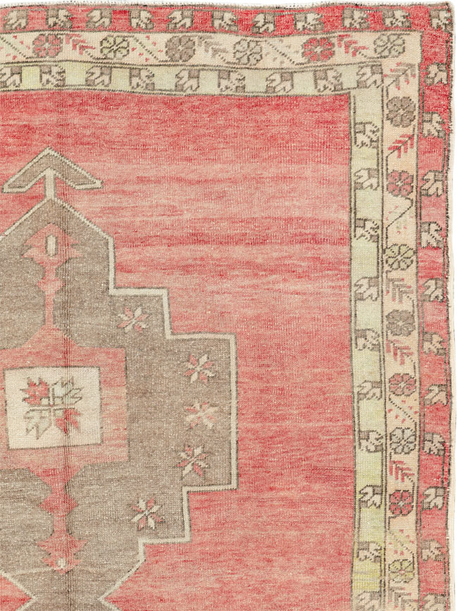 Vintage Turkish Anatolian Wide Gallery Runner, No.33730 - Gss