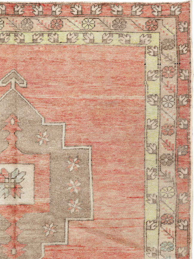 Vintage Turkish Anatolian Wide Gallery Runner, No.33730 - Gss