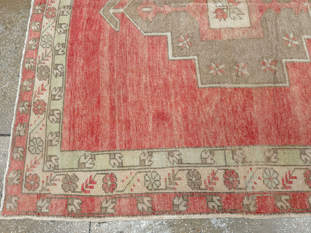 Vintage Turkish Anatolian Wide Gallery Runner, No.33730 - Gss