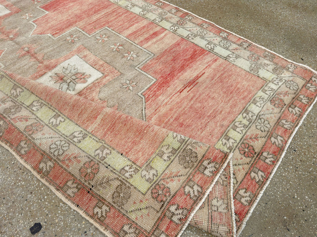Vintage Turkish Anatolian Wide Gallery Runner, No.33730 - Gss