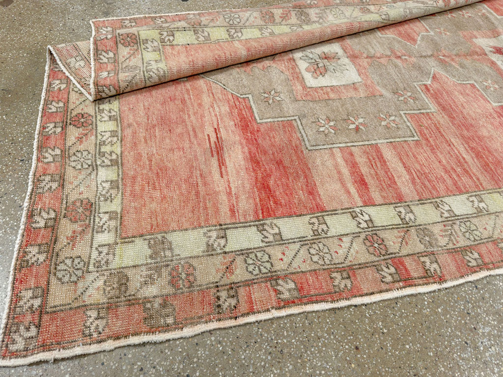 Vintage Turkish Anatolian Wide Gallery Runner, No.33730 - Gss