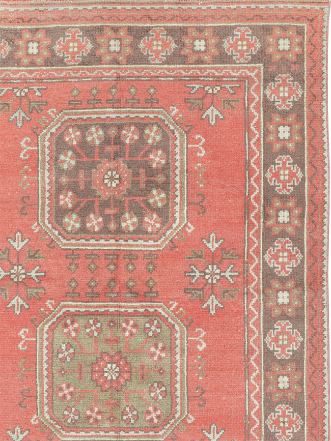 Vintage Turkish Anatolian Wide Gallery Runner, No.33735 - Gss