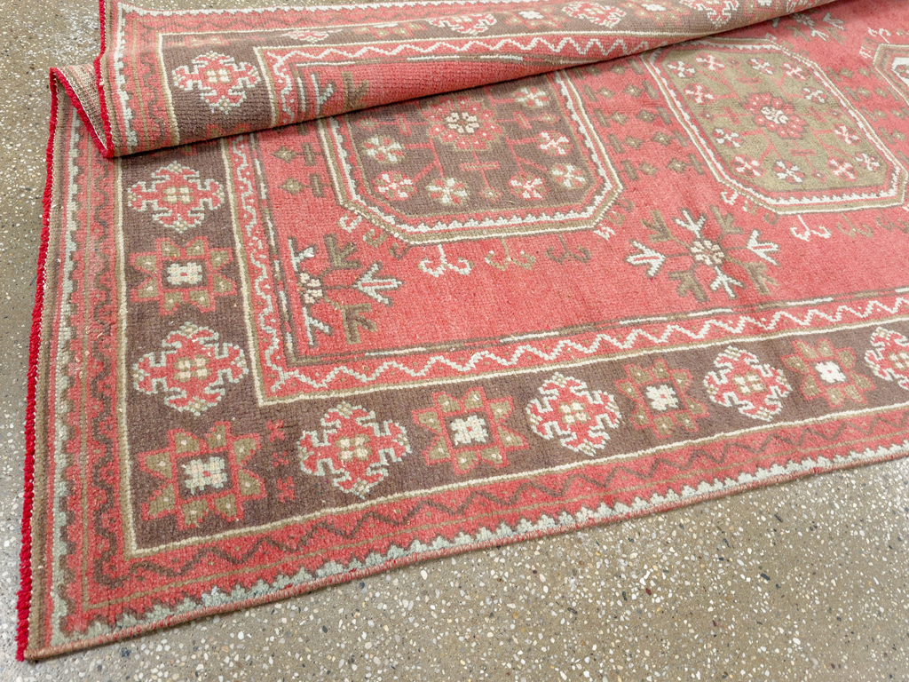 Vintage Turkish Anatolian Wide Gallery Runner, No.33735 - Gss