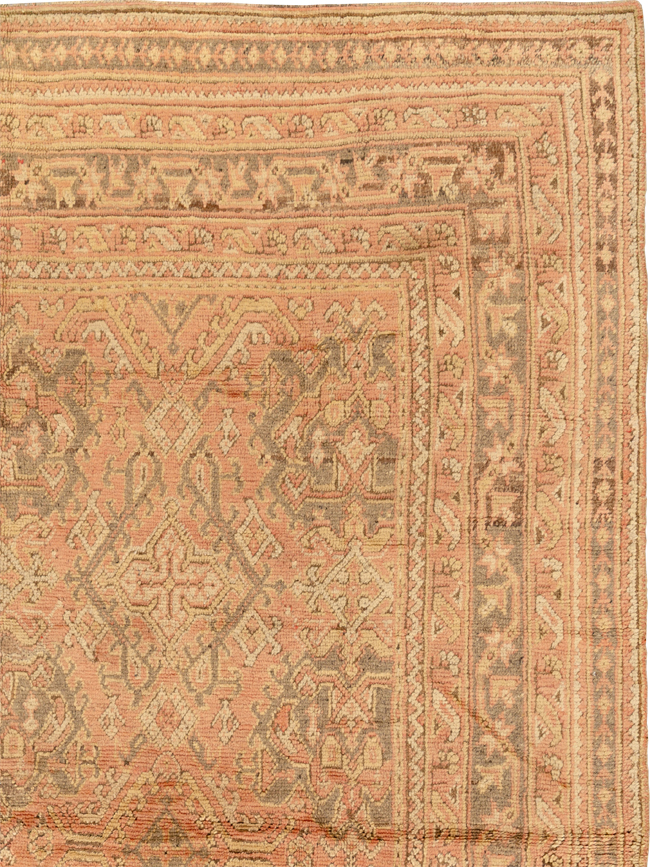 Antique Turkish Oushak Room Size Carpet, No.33736 - Gss