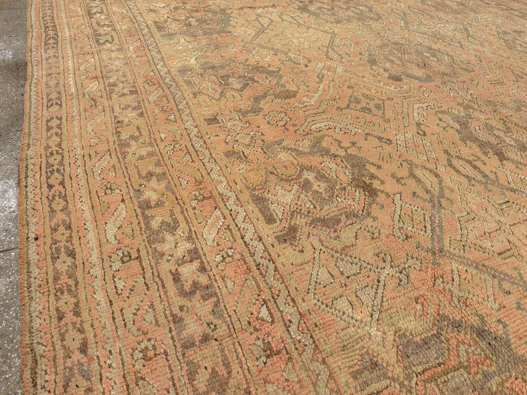 Antique Turkish Oushak Room Size Carpet, No.33736 - Gss