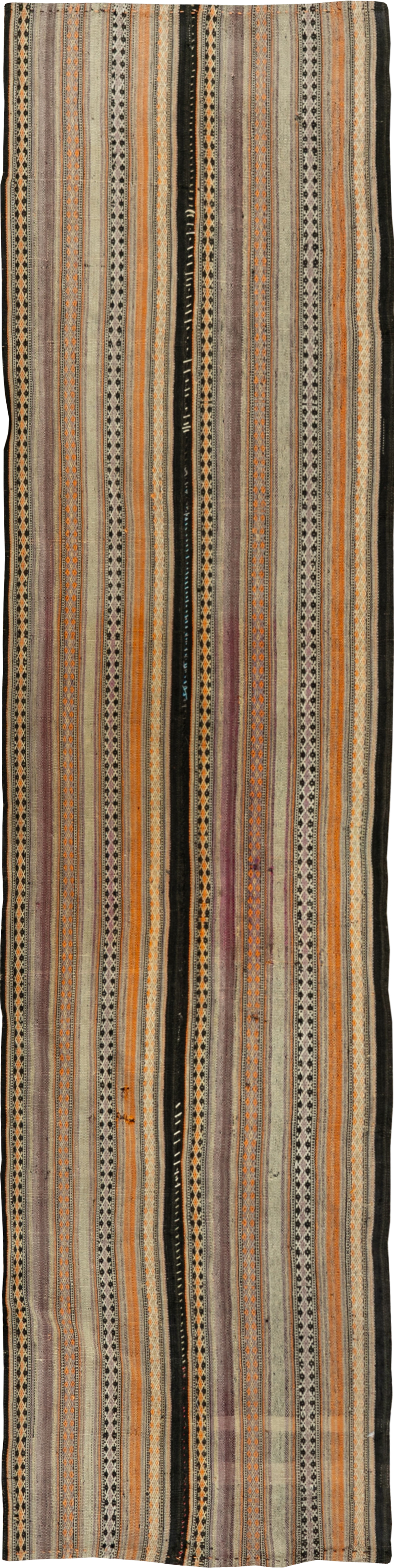 Vintage Persian Textile Small Runner, No.33741 - Gss