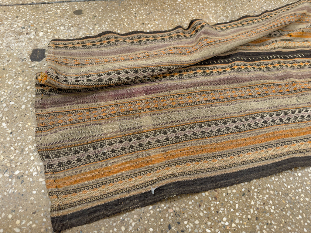 Vintage Persian Textile Small Runner, No.33741 - Gss