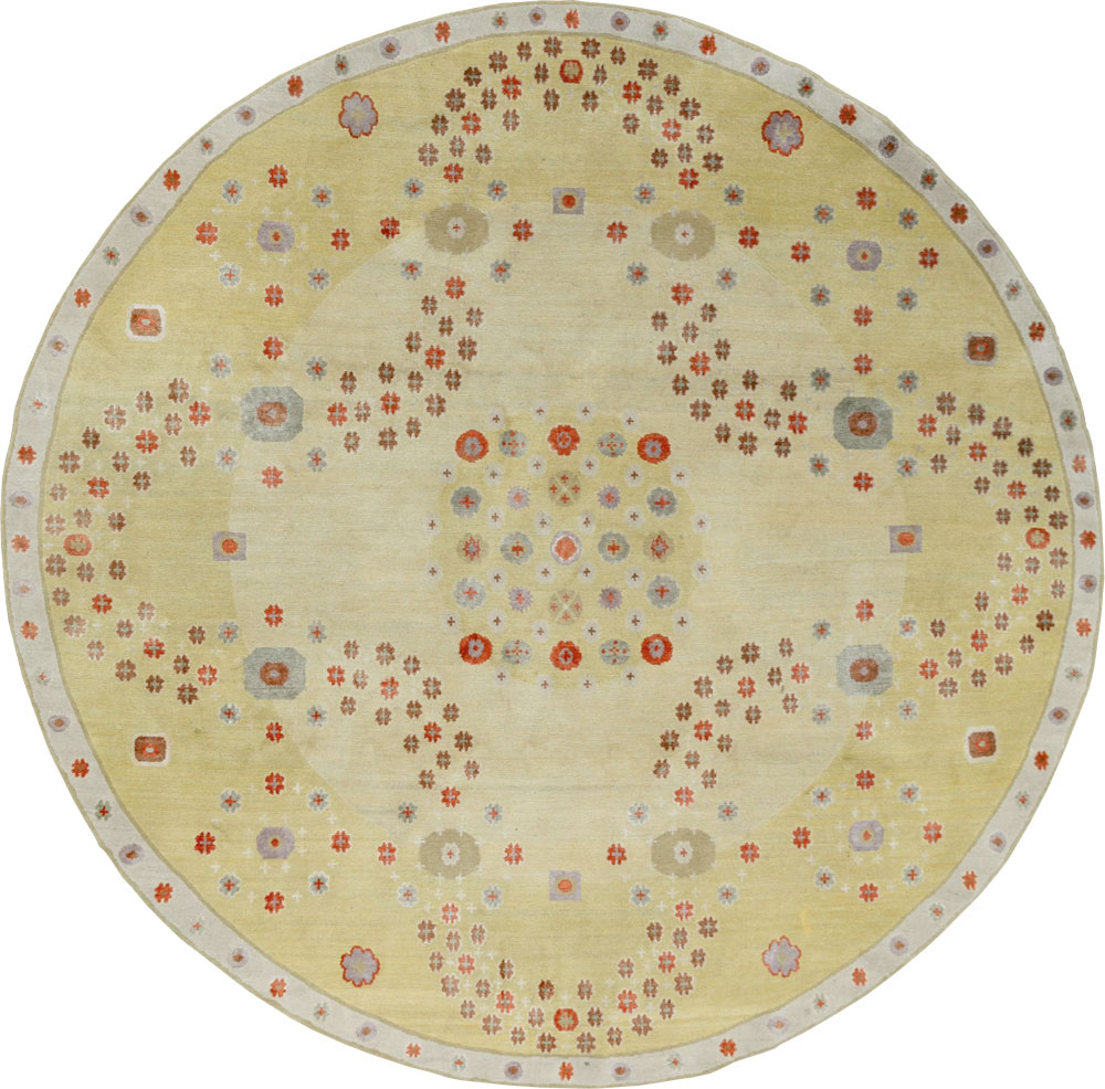 Modern Tibetan Round Rug, No.33743 - Gss