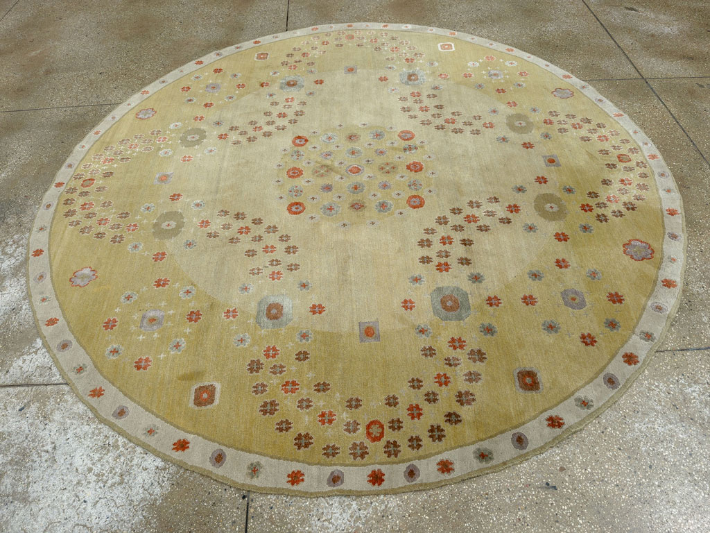 Modern Tibetan Round Rug, No.33743 - Gss