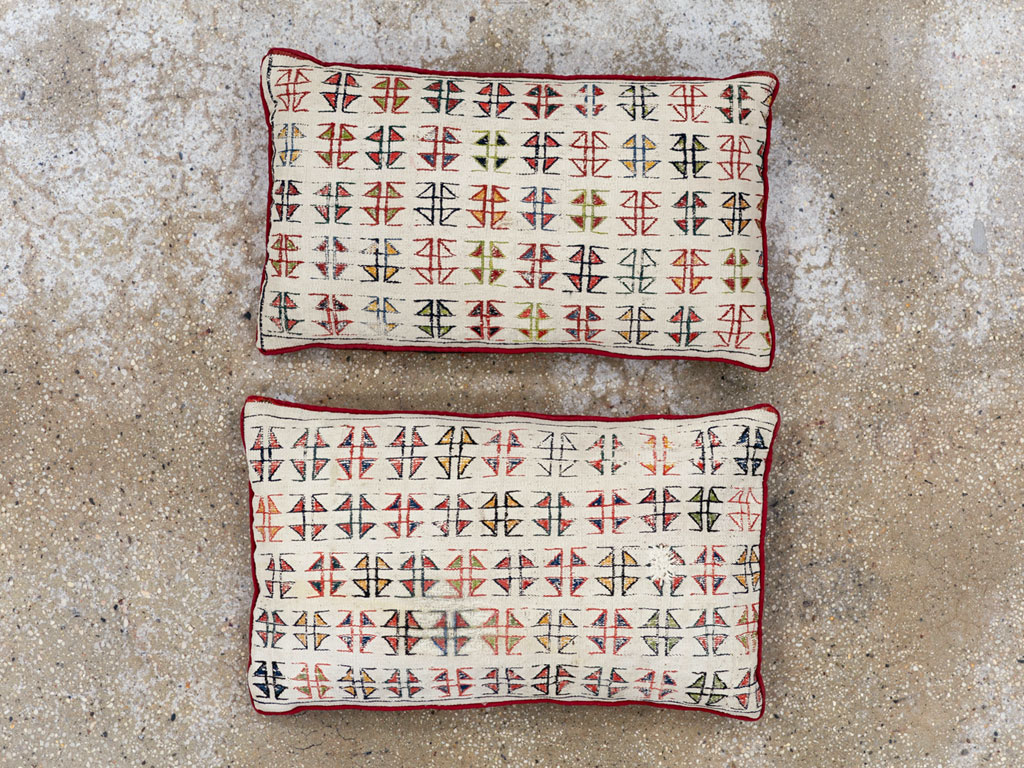 Vintage Persian Kurdish Pillow (Pair: 2 of 2), No.33744 - Gss