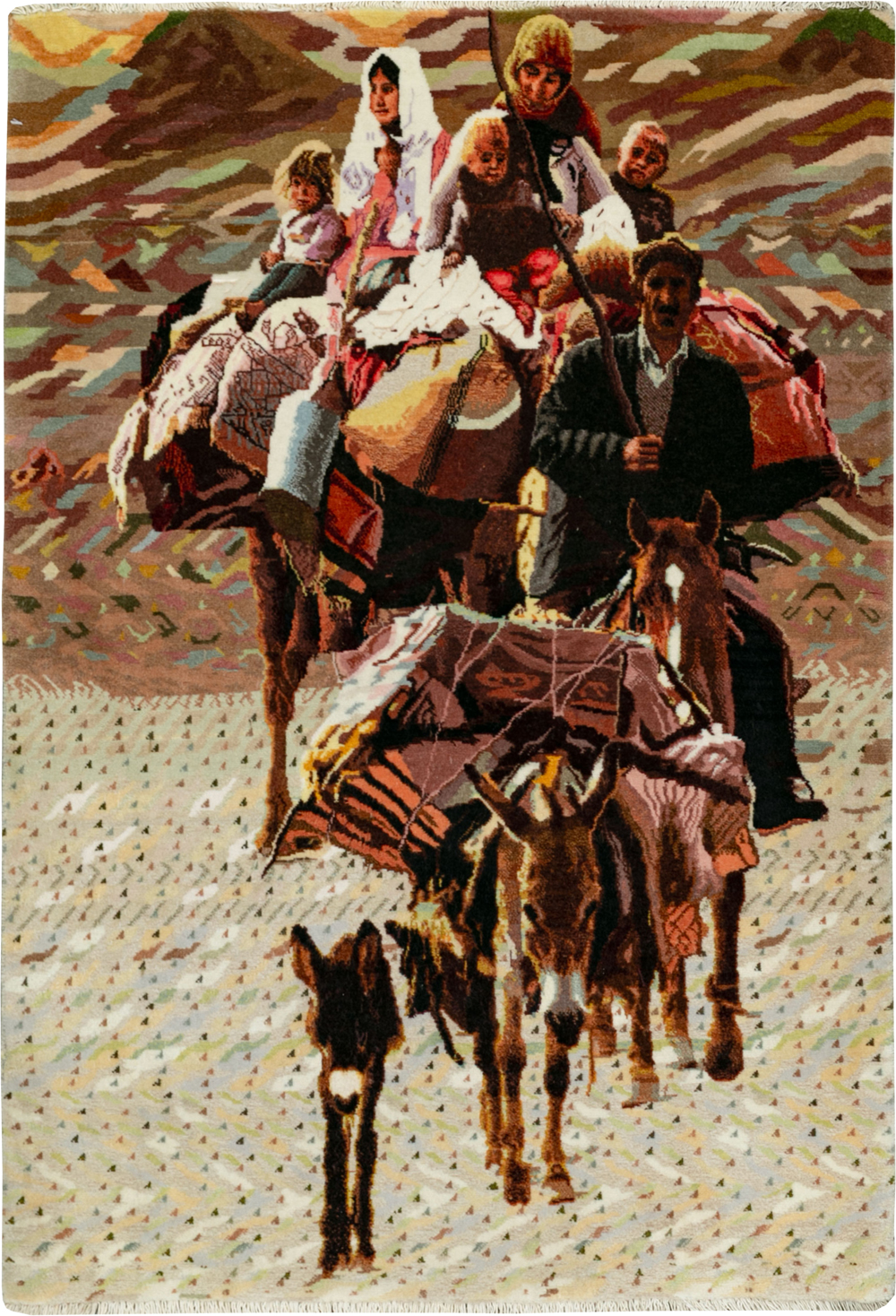 Modern Persian Tabriz Pictorial Rug, No.33783 - Gss