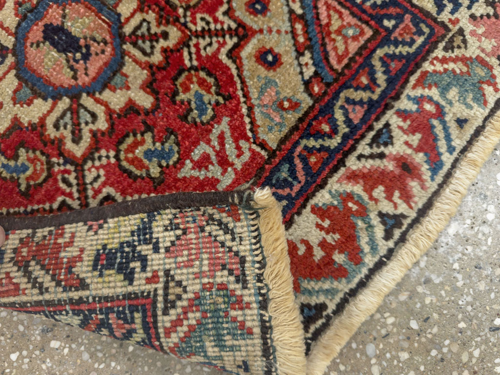Antique Persian Pictorial Heriz Rug, No.33788 - Gss