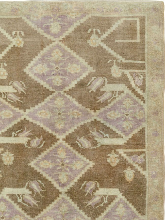 Vintage Turkish Anatolian Square Room Size Carpet, No.33796 - Gss