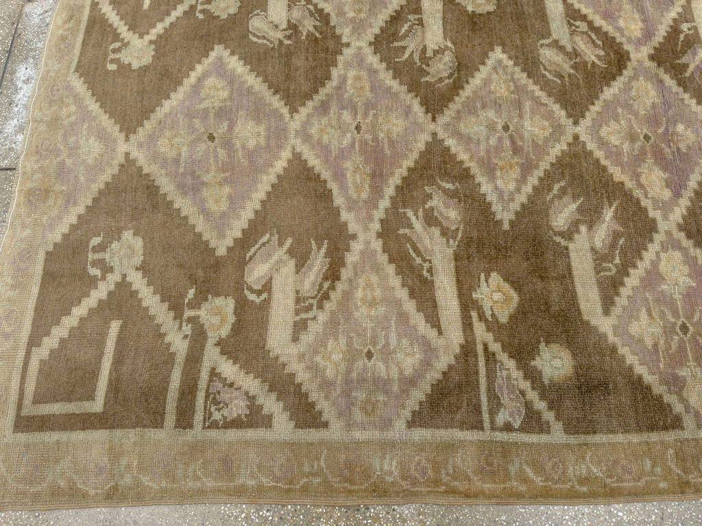 Vintage Turkish Anatolian Square Room Size Carpet, No.33796 - Gss