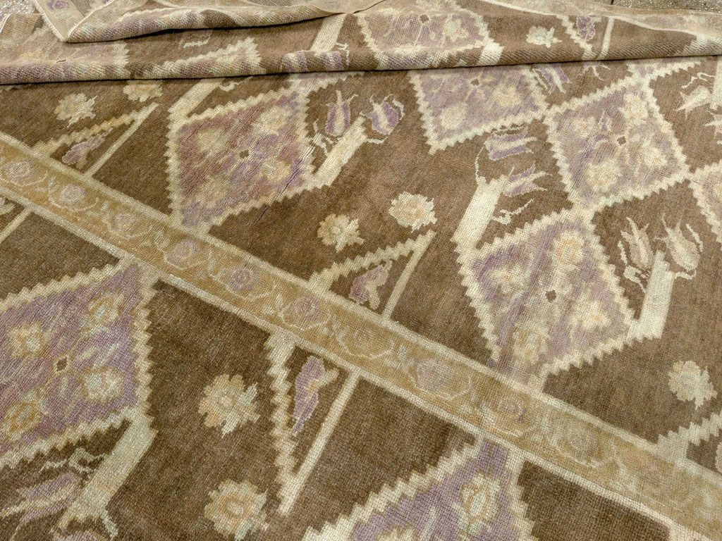 Vintage Turkish Anatolian Square Room Size Carpet, No.33796 - Gss