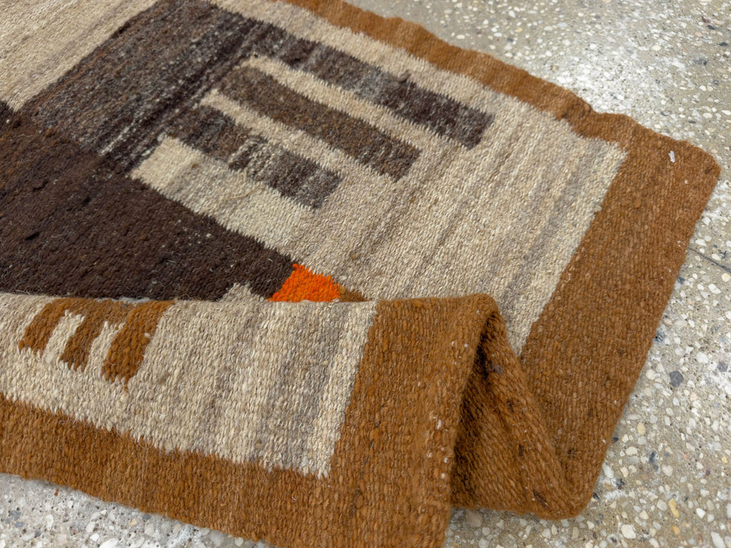 Vintage American Pictorial Navajo Rug, No.33801 - Gss