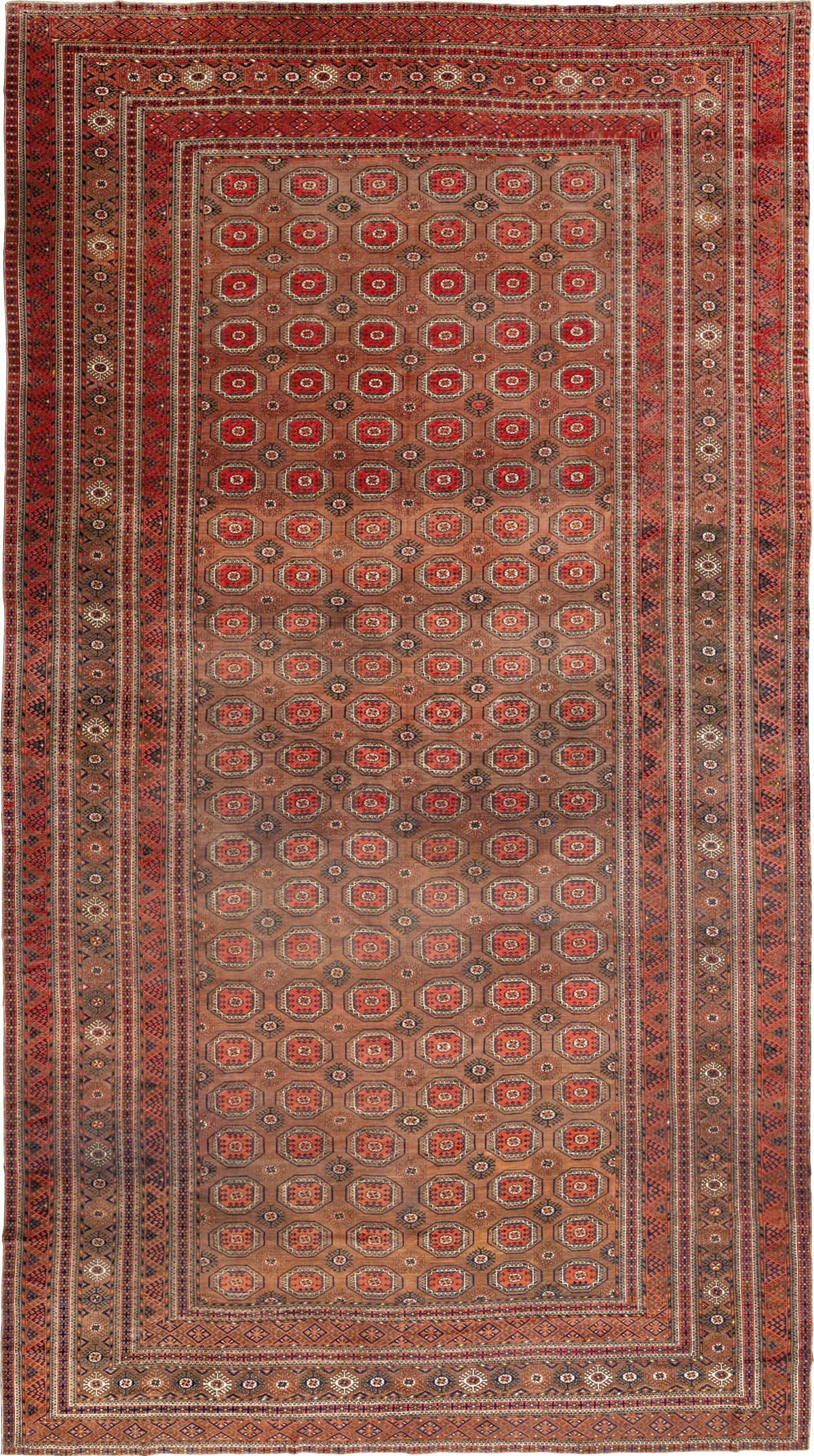Antique Central Asian Bokhara Oversize Carpet, No.33822 - Gss