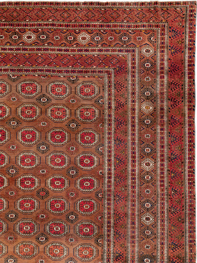 Antique Central Asian Bokhara Oversize Carpet, No.33822 - Gss
