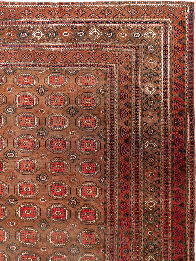 Antique Central Asian Bokhara Oversize Carpet, No.33822 - Gss